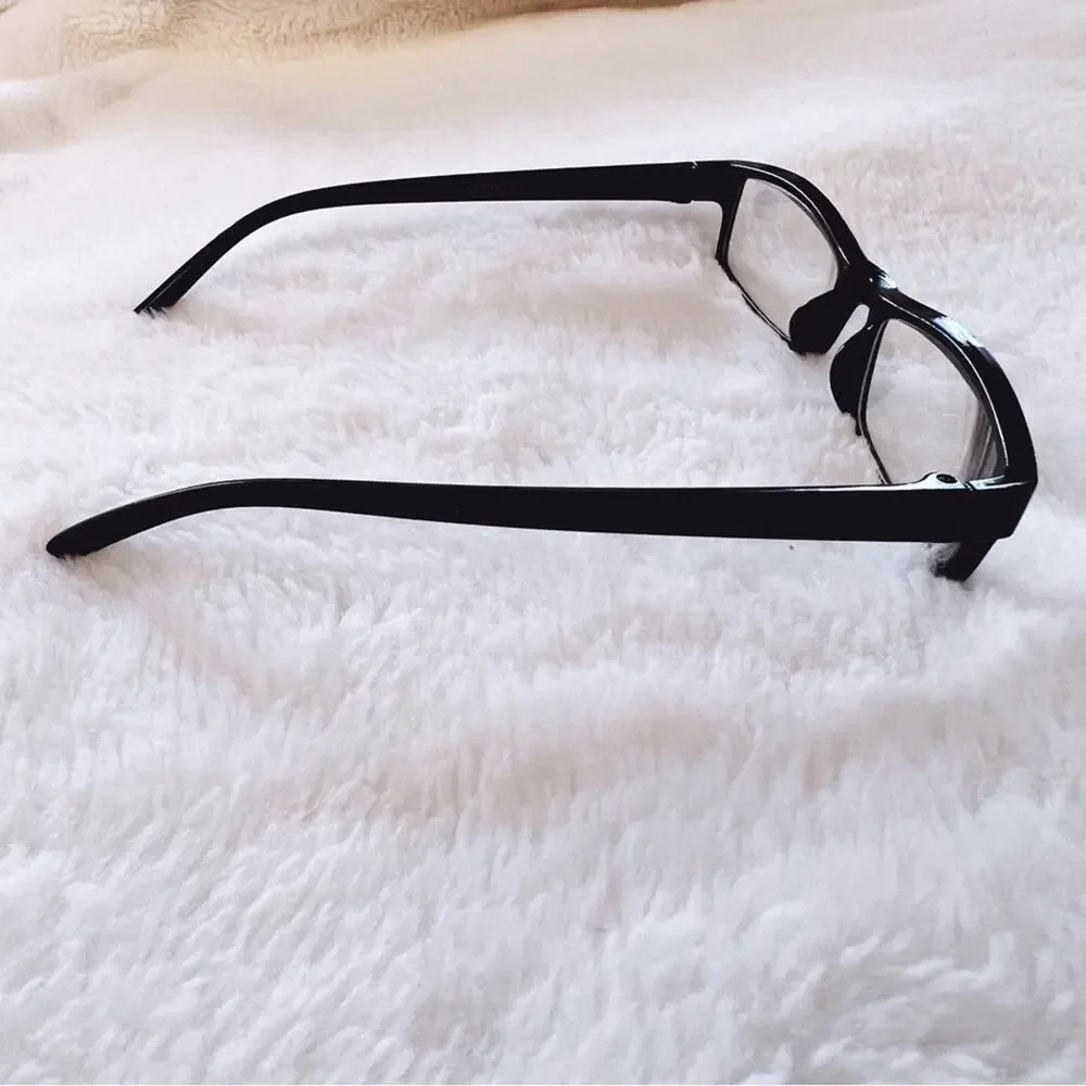 Vivian Black Rectangular Classic Reader Glasses - Picture 4 of 9